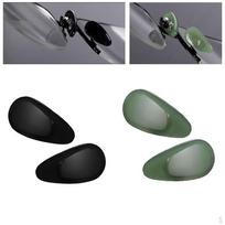 2 poros prisukamų akinių nosies pagalvėlių, akmens medžiaga akiniams, akinukams nuo saulės 14 mm, žalia gray