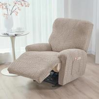 1 Seat Jacquard Recliner Sofa Cover Split Design Removable Armchair Slipcover Single Armchair Slipcover Decor For Living Room