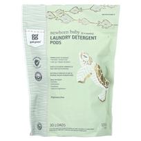 Grab Green, naujagimio skalbimo kapsulės, 0–4 mėn., be kvapo, 30 porcijų, 1,05 svaro (480 g)