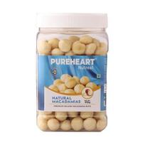 Pureheart Natūralus makadamijos riešutas (650 g) Aukščiausios kokybės Australijos makadamijos riešutai, turtingi antioksidantų - Sveiki, egzotiški ir traškūs džiovinti vaisiai - Daugkartinio naudojimo stiklainis 650GM gray
