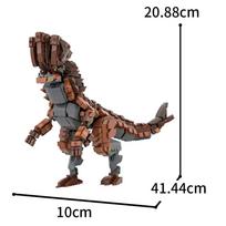 Gobricks MOC-137759 Monster Hunter Barroth Building Blocks Playthings brown