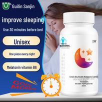 Sanjin Vitamin B6 Melatonin Sleep Aid Tablets