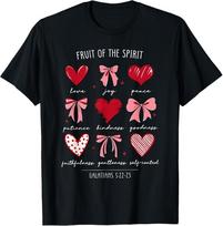 Fruit of The Spirit Christian Hearts Galatians 522-23 T-Shirt 2XL