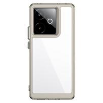 For Realme GT7 Clear Case Realme GT 7 7T Cover Coque Funda Hard Translucent Soft Edge Shockproof Phone Bumper Realme GT 7 realme GT 7T pilka spalva