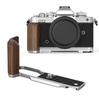 SmallRig Wooden Handle for Nikon Z fc Camera Z fc Camera Grip Holder with 20 Screw Hole Retro Style Side Cold Shoe Quick Release Plate for Arca 4803