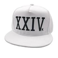 Beisbolo kepuraitė Bruno Mars 24K Magic Xxiv Mars Brolis Plokštus Kraštas Hip Hop Kepurė Adjustable balta