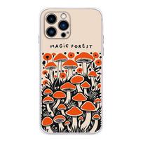 Cute Mushroom Phone Case For iPhone 17,16,15,14,13,12,11 Plus,Pro,Max,XR,XS,Plus,E,Mini Transparent Soft Cover iPhone15promax