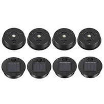 8 Pcs Solar Lights Replacement Top Solar Lantern Parts LED Solar Panel Lantern Lid Lights for Outdoo