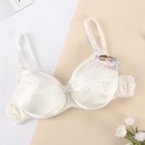 Šilkinė liemenėlė šilkinių šilkmedžio liemenė plona didelio dydžio dvipusiai šilkiniai apatiniai kvėpuojantys ir sugeriantys prakaitą size 42 (95-100) without steel ring balta