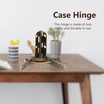 20pcs Mini Case Hinge Folding Support Lid Hinge Antique Box Hinge  Wine Case bronza