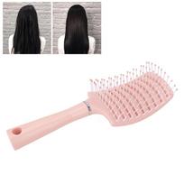 Anti-Hair Loss Vented Paddle Hair Brush Large Styling Hair Brush Scalp Massage Comb  For Women rožinė