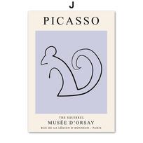 Abstract Picasso Elephant Mouse Bird Cat  And Prints Wall Art Canvas Painting Wall Pictures For Living Room DecorNordic Posters 21x30cm No Framed