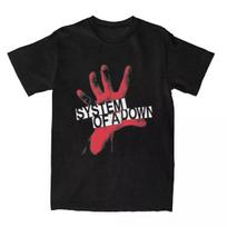 Rock Band System of A Down Marškinėliai Vasariniai Muzikiniai Juokingas Logotipas Šaunūs Marškinėliai Hip Hop Marškinėliai Trumpomis Rankovėmis Atsitiktinis Viršus L