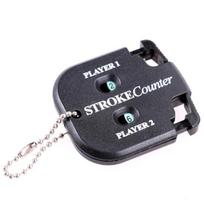 Portable 2 Players Outdoor Golf Sport Stroke Shot Score Counter with Key Chain