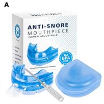 Anti-Snoring Mouthpiece Adjustable Mouth Guard for Women Men Snore Reducing Comfortable Oral Appliance Snoring Relief Device white