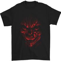 Demon Skull Devil Satan Grim Reaper Gothic Mens T-shirt Cotton S