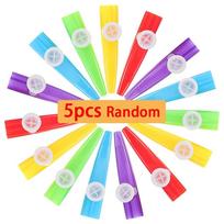 5/10/20pcs Plastic Kazoo Portable Wind Instrument Multicolor Festival Party Atmosphere Creating Supplies for Music Lovers XJM