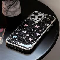 ins star butterfly applies to 16 Apple 17Pro Max mobile phone case iphone14 Epoxy glitter 15 hard Huawei 17promax