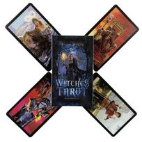 Raganos Taro kortos 78 denių Oracle English Visions Divination Edition Borad žaidimai black