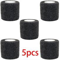 5/10/15/20 Black Tattoo Grip Bandage Cover Wraps Tapes Nonwoven Waterproof Self Adhesive Finger Protection Tattoo Accessories