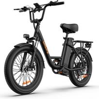 URLIFE E20 Elektrinis dviratis suaugusiems 48V13Ah Baterija 500W Variklis E-Dviratis 20 colių Storos padangos Ebike Visoms vietovėms juoda
