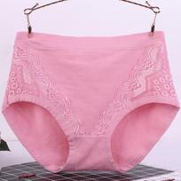 Apatiniai drabužiai Medvilniniai Nėriniai Didelio Dydžio Kelnaitės Lingerie Trumpikės Aukštas Juosmuo Vidutinio Amžiaus Moterims Kelnaitė XL smėlis