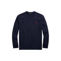 Polo Ralph Lauren FW22 Solid Logo Embroidered Crew Neck Long Sleeve T-Shirt Men Tops Dark-Blue MNPOTSH16820261-410 XS