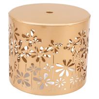 Metal Candle Holder Iron Round Hollow Out Decorative Candle Cage for Table Centerpiece Fireplace