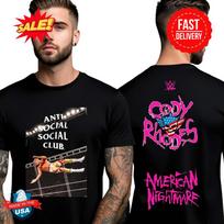 ASSC x WWE Collab 2025 American Nightmare T Shirt S-5XL S