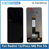 LCD Screen and Digitizer Full Assembly For Redmi 12 Poco M6 Pro 5G