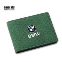 Odinis vairuotojo pažymėjimo dėklas, kortelių dėklas, ID kortelės laikiklis, skirtas BMW E46 E90 E60 F30 F10 E39 i3 i4 X1 X2 X3 X5 X4 X6 X7 M3 M4 M5 juoda