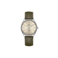 Hamilton Jazzmaster Automatinis Mechaninis Laikrodis 50M Atsparus Vandeniui 40Mm Pilkas Ciferblatas Nerūdijančio Plieno Dėklas Odinis Dirželis Vyriški Laikrodžiai H38525811 Gray Dial