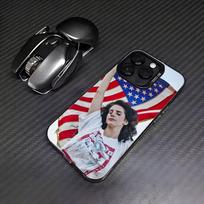 L-Lana del rey Singer  Phone Case For iPhone17,16,15,14,13,12,11 Plus,Pro Max Colored Silver Plated Inside Cover iPhone12