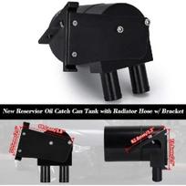 Aluminum Reservior Oil Catch Can Tank with Silicone Radiator Hose for BMW N20/N26 Black OCC-1032-BK