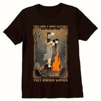 Vyriški Unisex Jie Degino Raganas Raganaus T-shirt Vintažinis Šriftas Drąsus Spaudinys Juoda Medvilninė Marškinėliai Siauro Kirpimo Apvalia Kaklo Trumpomis Rankovėmis T... S įvairiaspalvis