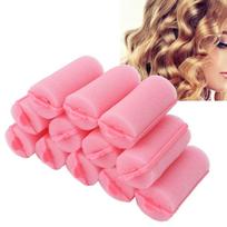 12pcs Flexible Foam Sponge Hair Roller Pink Sponge Hair Curler Soft Hair Curler  Home Salon