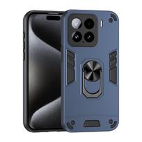 Military Grade Case for Xiaomi 17T 15T Pro Mi 15 5G Protective Cover Shockproof Ring Stand Holder Fundas Coque xiaomi 15 mėlyna