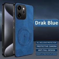 For OPPO RENO 13 14 15 Pro Max 14F 13F Luxury Classic Leather Magnetic Phone Case For OPPO A6 Pro A6 A6X A6C Find 9 Pro Cover OPPO Reno14 mėlyna