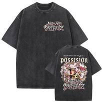 Retro Washed Melanie Martinez Heads Album 2026 Graphic T Shirts Men Women Hip Hop Fashion Gothic Short Sleeve T-shirt Streetwear S įvairiaspalvis