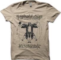 The Dude your opinion man Vitruvian Man The Big Lebowski printed t-shirt 8940 S