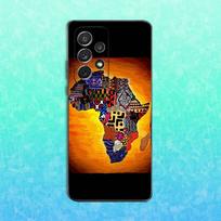Travel Africa Map Phone Case For Samsung S25,S24,S23,S22,S21,S20,S10,Ultra,Plus,Lite,FE,Soft Silicone Black Cover Samsung S25