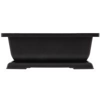 A84E-Didelis Gėlių Vazonas Stačiakampis Bonsų Daigykla Balkono Indas 29X21X10.5Cm juoda