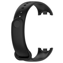 Silikono apyrankės dirželis skirtas Xiaomi Mi Band 8 išmaniajai apyrankei Xiaomi Mi Band 8 juoda