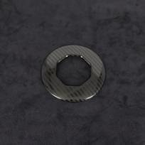 Car Metal Carbon Fiber Steering Wheel Cover Trim Decoration Frame for MG ZS EV HS MG6 MG5 EZS 2018-2024 Accessories