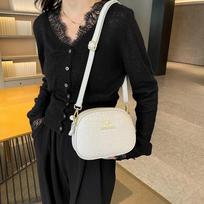 Genuine Leather Messenger Bag for Women  Three Layers  High Capacity Bag