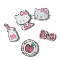Crocs Hello Kitty Metal Five-Piece Set Zinc Alloy Shoe Accessories Women's Pink F rožinė