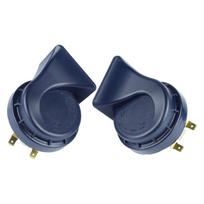 1 Pair Car Horns 12v Electric High and Low Tone Snail Horn Waterproof Loud Horn Kit for Most Cars