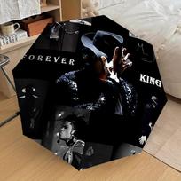1pc Michael Jackson Automatic Folding Umbrella, Portable Collapsible Design, Casual Outdoor Accessory L1127112