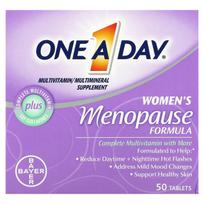 One-A-Day, menopauzės formulė moterims, multivitaminų/multimineralų papildas, 50 tablečių