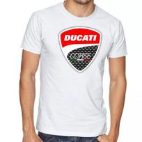 Ducati Biker Logo Motorolerio Balinti Marškinėliai - 692- 3XL